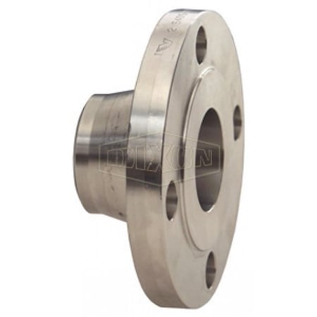 Dixon Raised Face Weld Neck Forged Flange, Carbon Steel, 1-1/2 in WN150